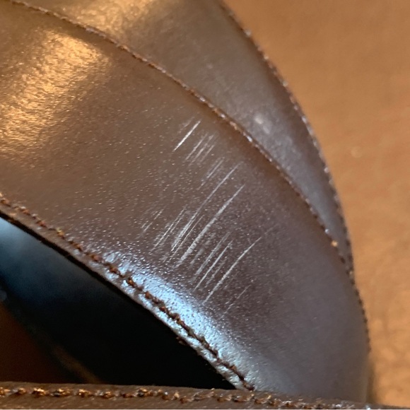 Vintage Dior Reversible Black And Brown Leather Belt. - Picture 5 of 10